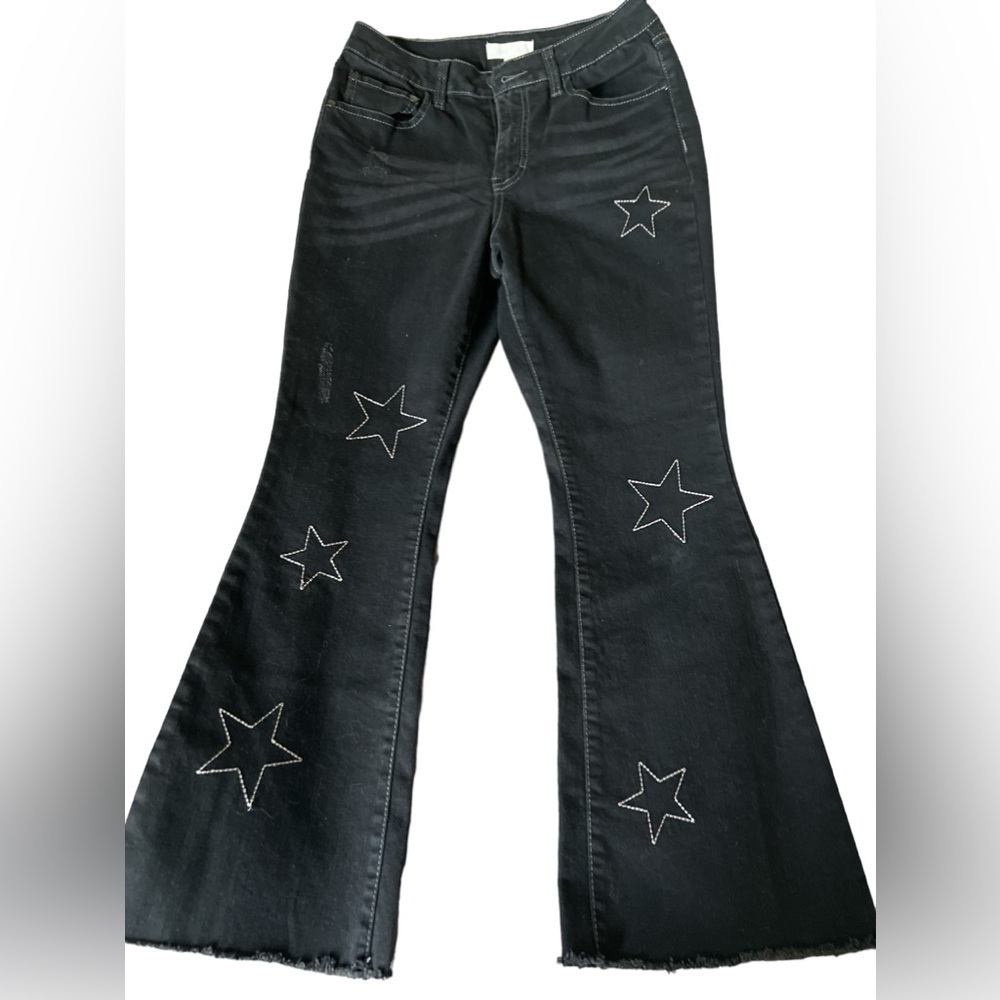 Womens Wild Pearl High Rise Black Jeans W Stars